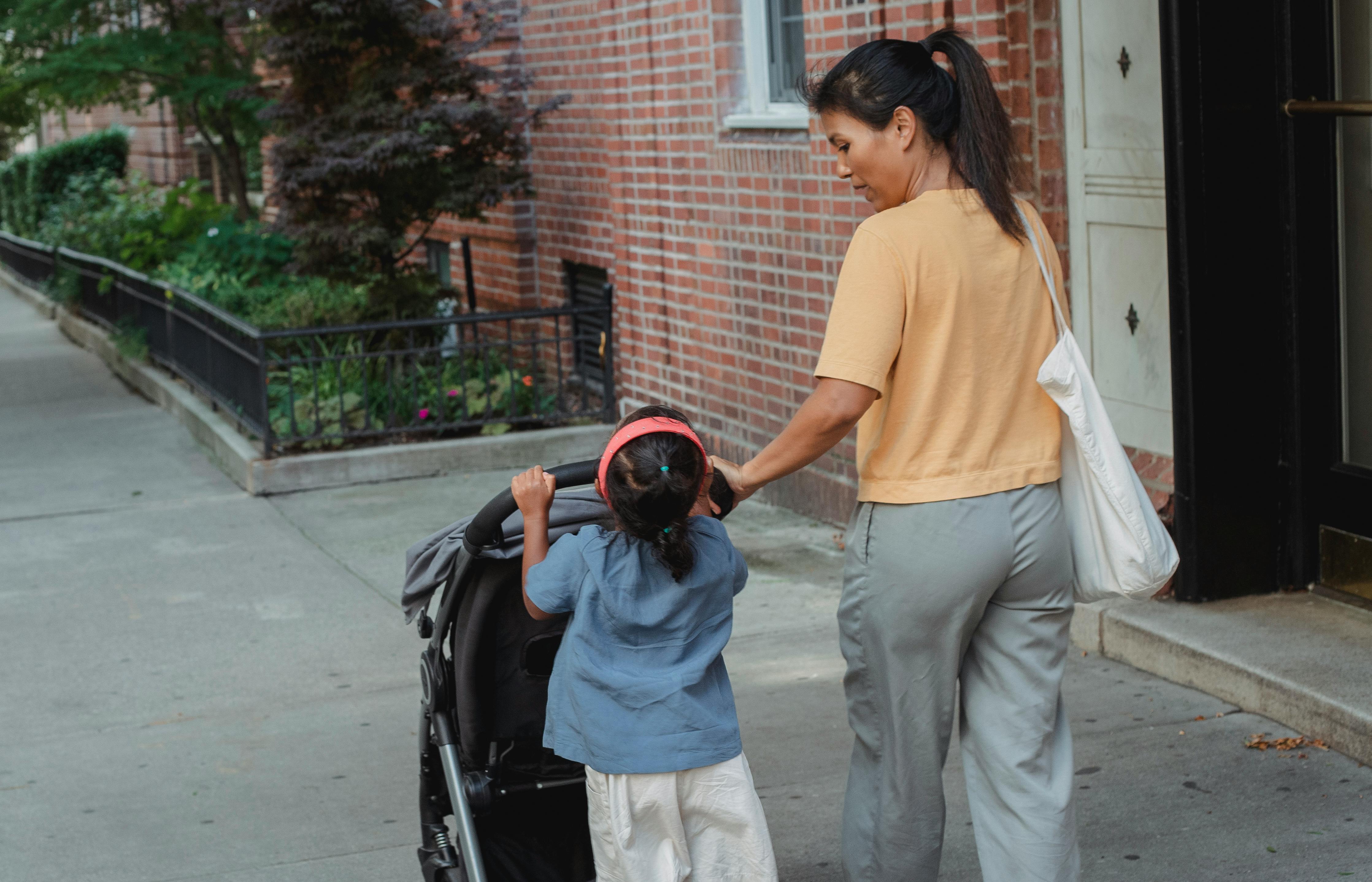 Kid in stroller